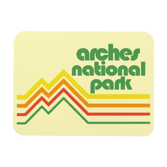 Imán Parque nacional Arches (Horizontal)
