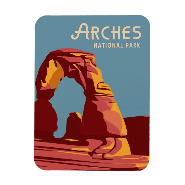 Imán Parque nacional Arches Souvenir o Regalo (Vertical)
