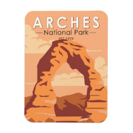 Imán Parque nacional Arches Utah Delicate Arch Art Retr