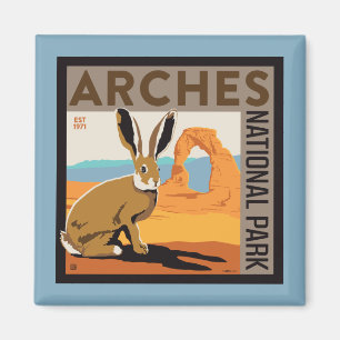 Imán Parque nacional Arches, Utah Jackrabbit