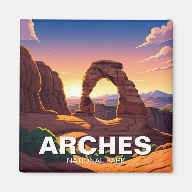 Imán Parque nacional Arcos de Moab Utah (Frente)