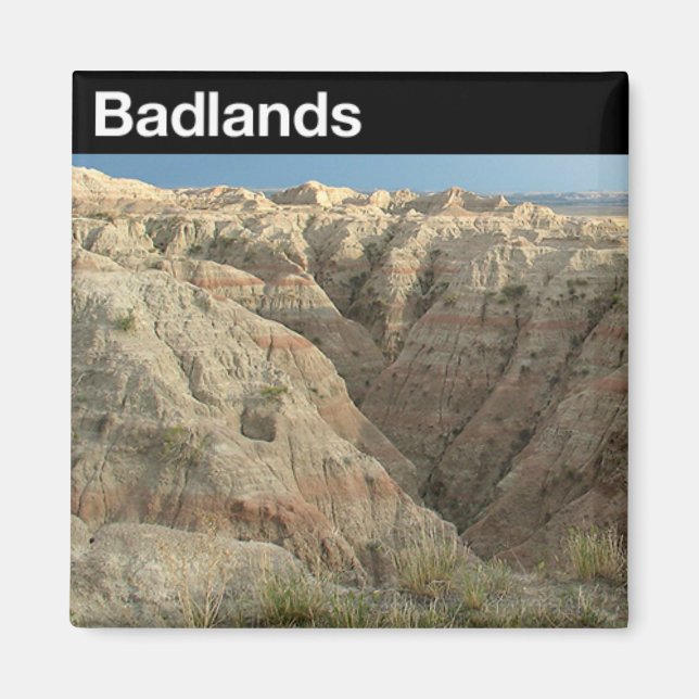 Imán Parque nacional Badlands (Frente)