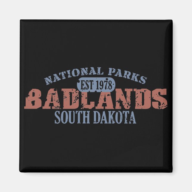 Imán Parque nacional Badlands (Frente)