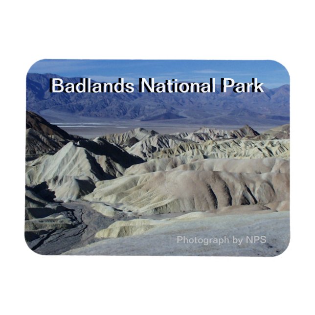Imán Parque nacional Badlands (Horizontal)