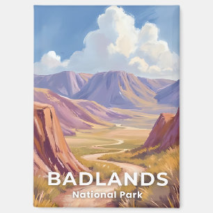 Imán Parque Nacional Badlands Dakota del Sur Arte de Vi