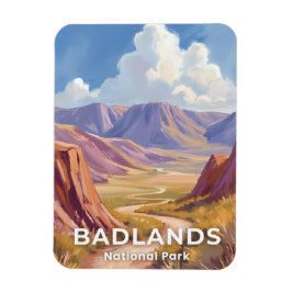 Imán Parque Nacional Badlands Dakota del Sur Arte de Vi