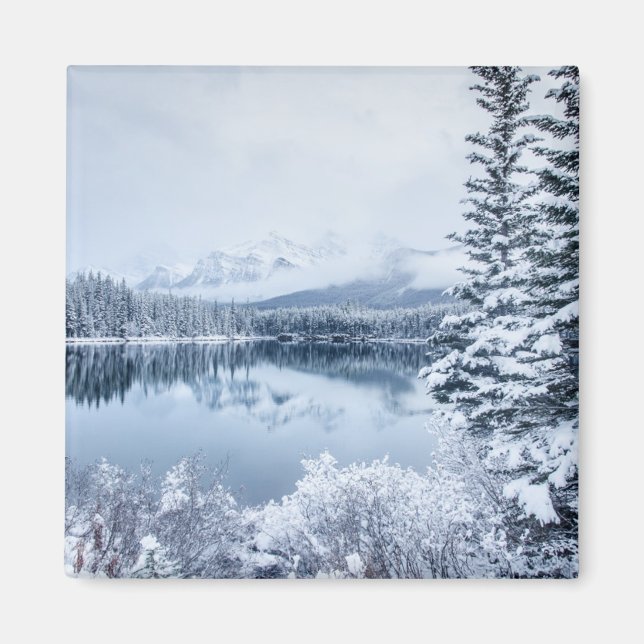 Imán Parque nacional Banff en invierno (Frente)