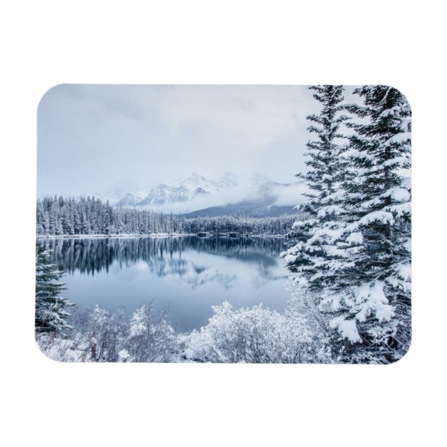Imán Parque nacional Banff en invierno (Horizontal)