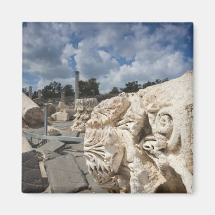 Imán Parque Nacional Beit She-An, ruinas de la época ro