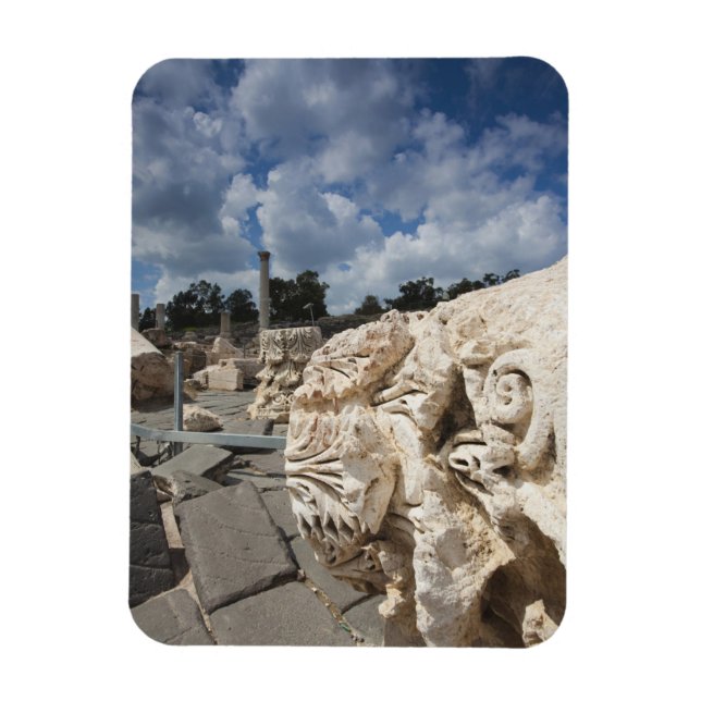 Imán Parque Nacional Beit She-An, ruinas de la época ro (Vertical)