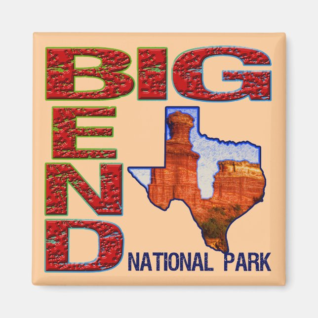 Imán Parque nacional Big Bend (Frente)