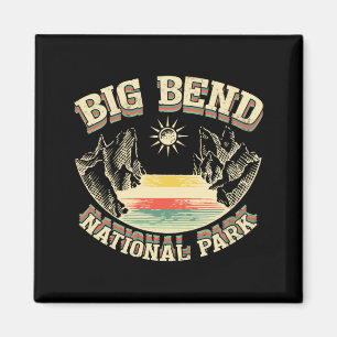 Imán Parque nacional Big Bend Retro