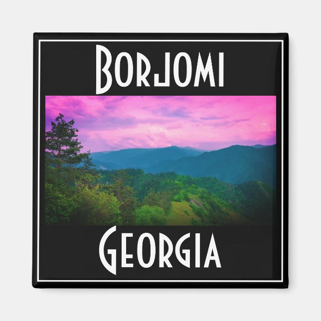 Imán Parque nacional Borjomi-Kharagauli Georgia Caucuse (Frente)