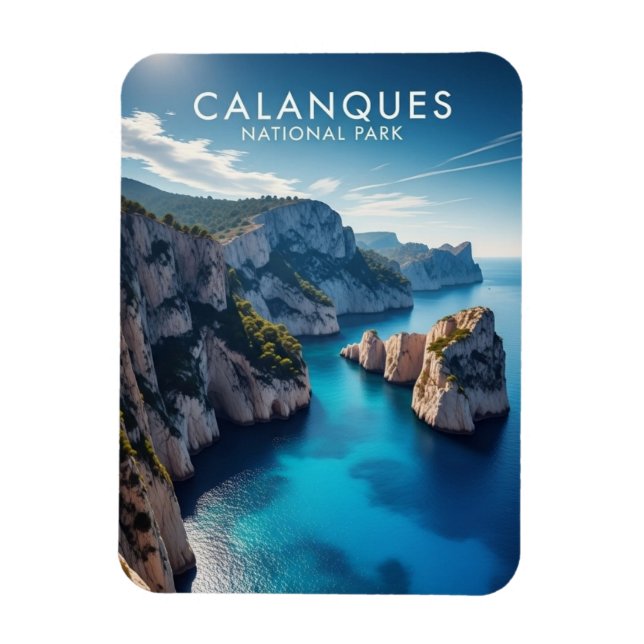 Imán Parque Nacional Calanques Francia Viajes (Vertical)
