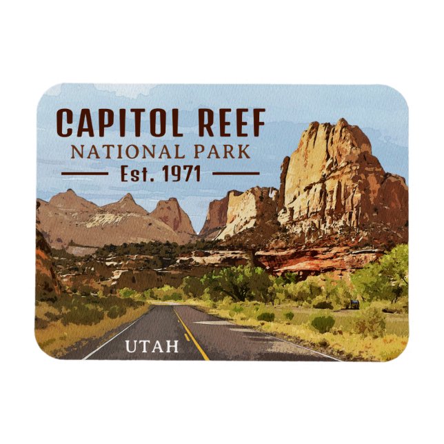 Imán Parque nacional Capitol Reef (Horizontal)