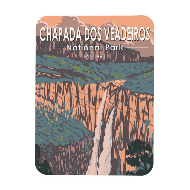 Imán Parque nacional Chapada Dos Veadeiros (Vertical)