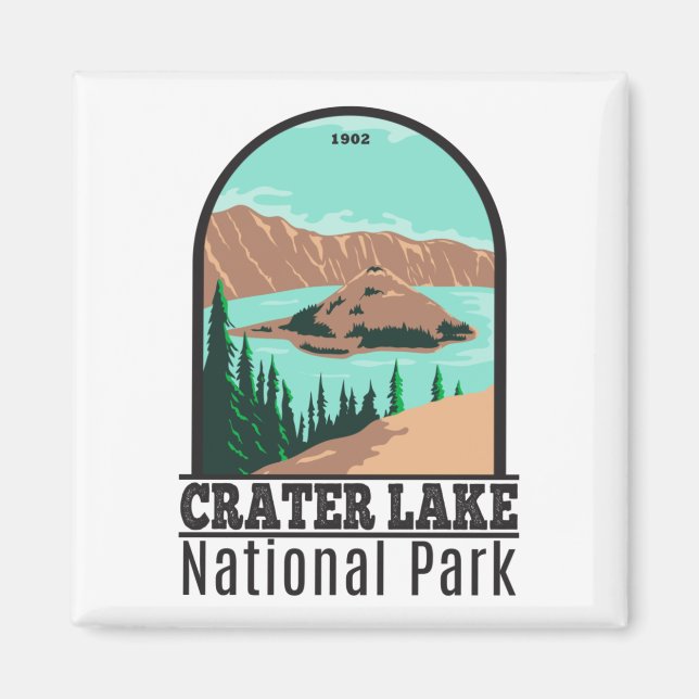 Imán Parque nacional Crater Lake (Frente)