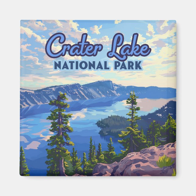 Imán Parque nacional Crater Lake (Frente)