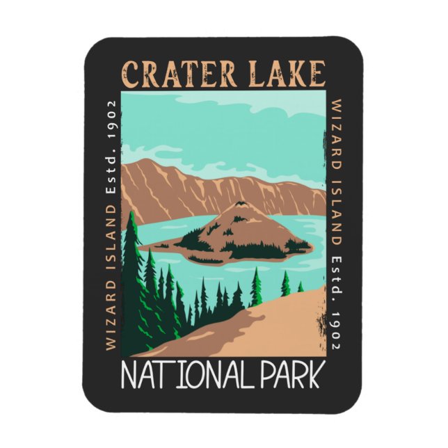 Imán Parque nacional Crater Lake Oregon (Vertical)