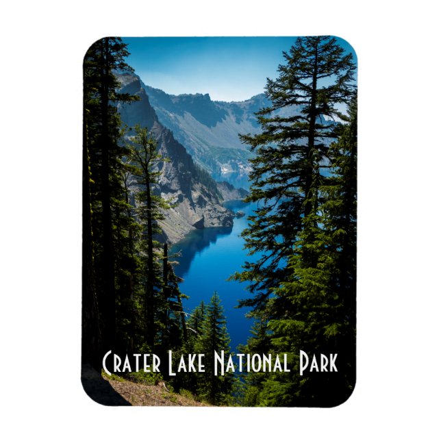 Imán Parque nacional Crater Lake Scenic Mountain Photo (Vertical)