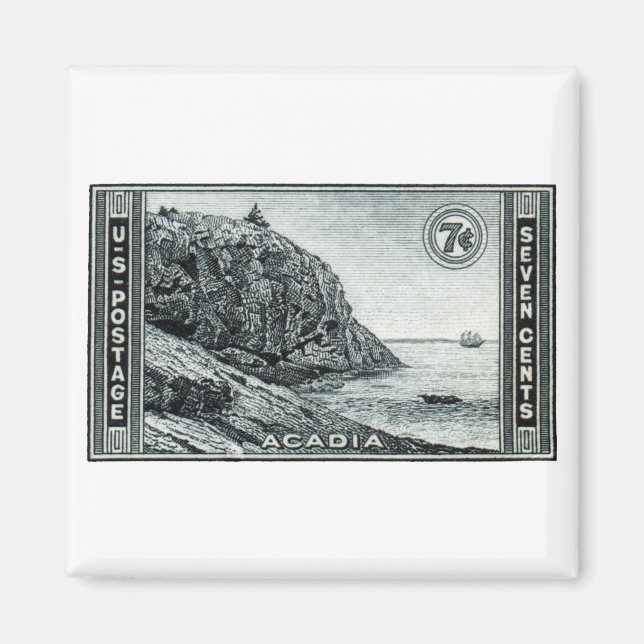 Imán Parque nacional de Acadia 1934 (Frente)