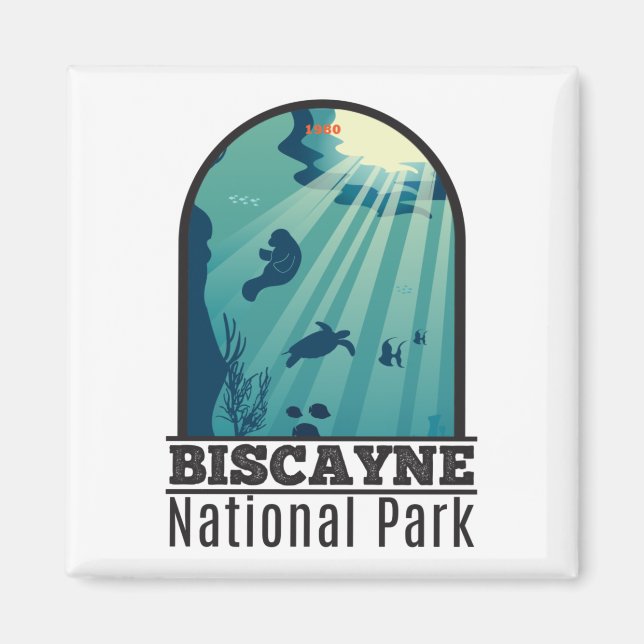 Imán Parque nacional de Biscaye Marítimo Submarino de F (Frente)