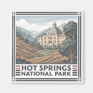 Imán Parque nacional de Hot Springs