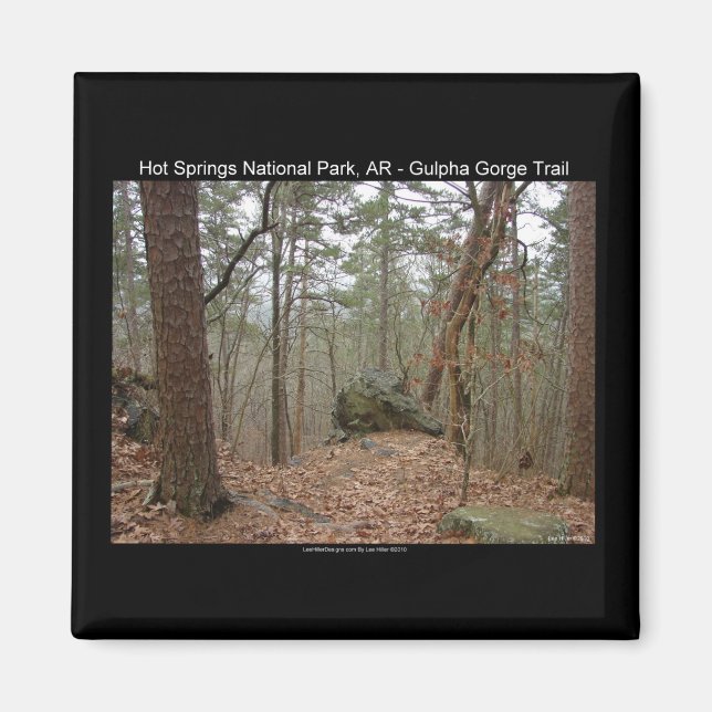 Imán Parque nacional de Hot Springs, Sendero de la garg (Frente)