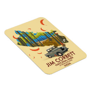 Imán Parque nacional de Jim Corbett, estado de