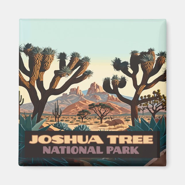 Imán Parque nacional de Joshua Tree, desierto de Califo (Frente)