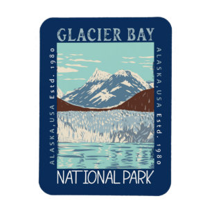 Imán Parque nacional de la Bahía del Glaciar Alaska