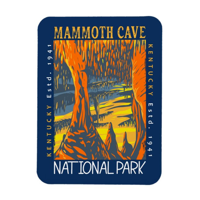 Imán Parque nacional de la Cueva Mammoth en Kentucky co (Vertical)