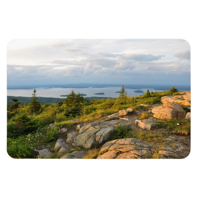 Imán Parque nacional de la montaña Cadillac Acadia (Horizontal)