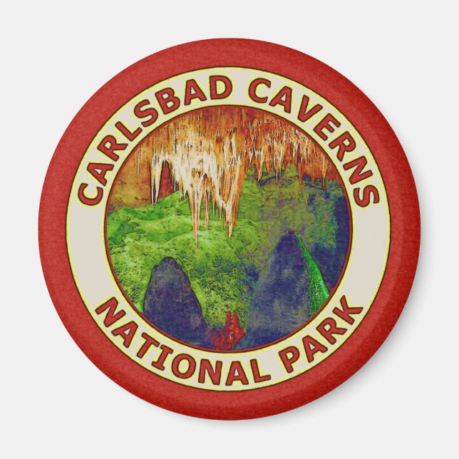 Imán Parque nacional de las Cavernas de Carlsbad (Frente)