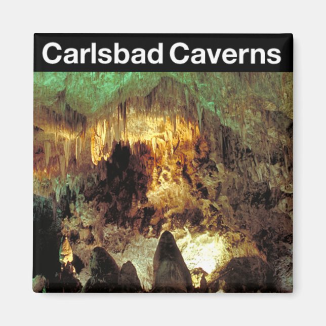 Imán Parque nacional de las Cavernas de Carlsbad (Frente)