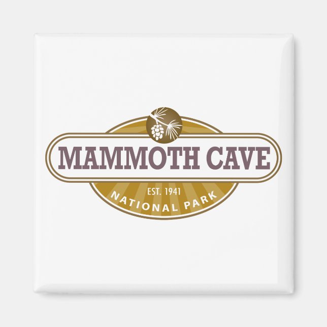 Imán Parque nacional de las Cuevas Mammoth (Frente)