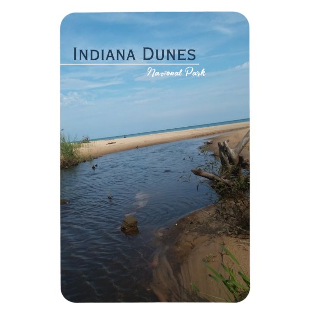 Imán Parque nacional de las dunas de Indiana (Vertical)