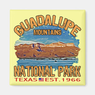 Imán Parque nacional de las montañas de Guadalupe