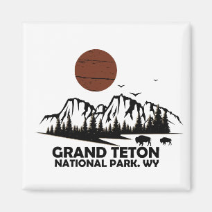 Imán Parque nacional de las montañas del Gran Tetón Wyo