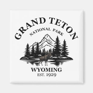 Imán Parque nacional de las montañas del Gran Tetón Wyo