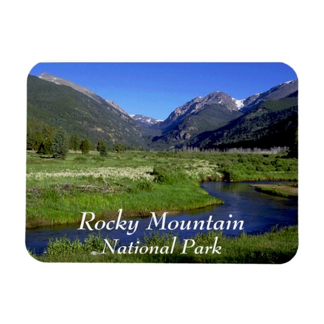 Imán Parque nacional de las Montañas Rocosas (Horizontal)