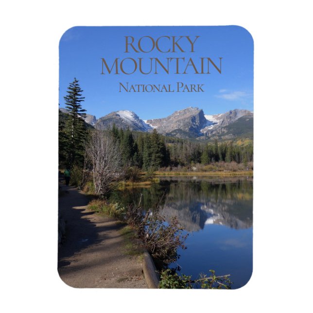 Imán Parque nacional de las Montañas Rocosas (Vertical)