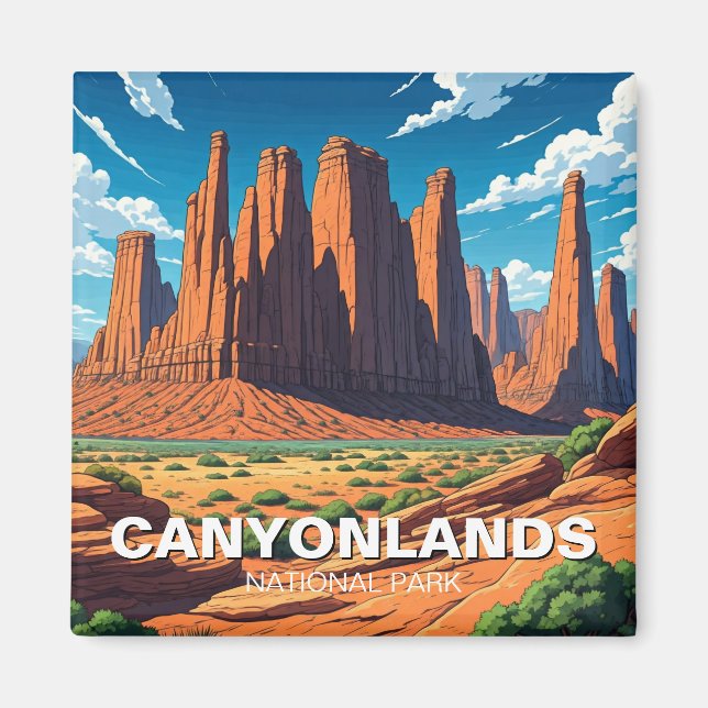 Imán Parque nacional de los Cañones de Moab Utah (Frente)