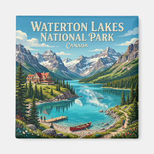Imán Parque Nacional de los Lagos Waterton Canadá