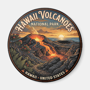 Imán Parque Nacional de los Volcanes de Hawái