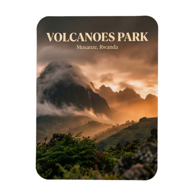 Imán Parque Nacional de los Volcanes, Musanze (Vertical)