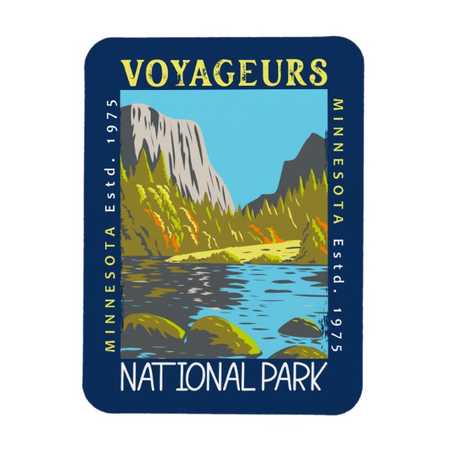 Imán Parque nacional de los Voyageurs Minnesota (Vertical)