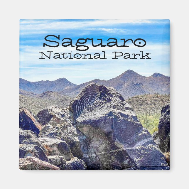 Imán Parque nacional de Saguaro (Frente)