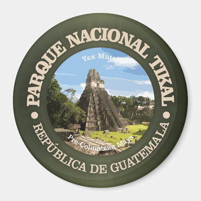 Imán Parque nacional de Tikal (Frente)