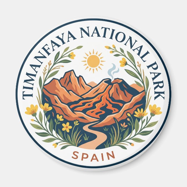 Imán Parque Nacional de Timanfaya España (Frente)